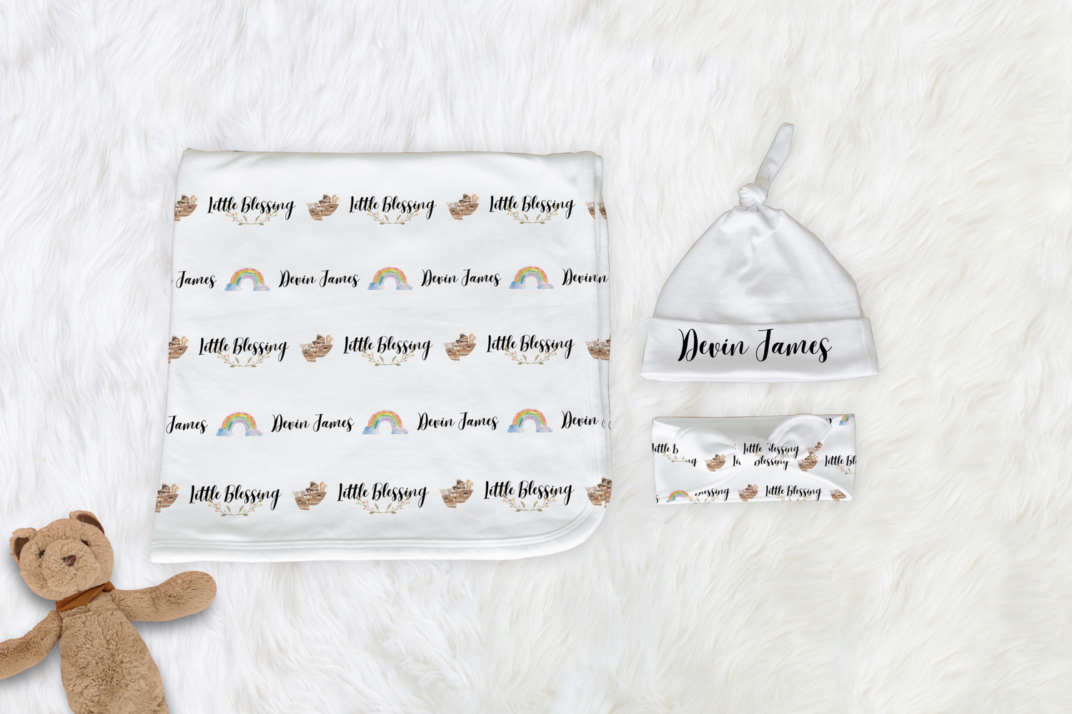 Noah's Ark Swaddle Set (B023)