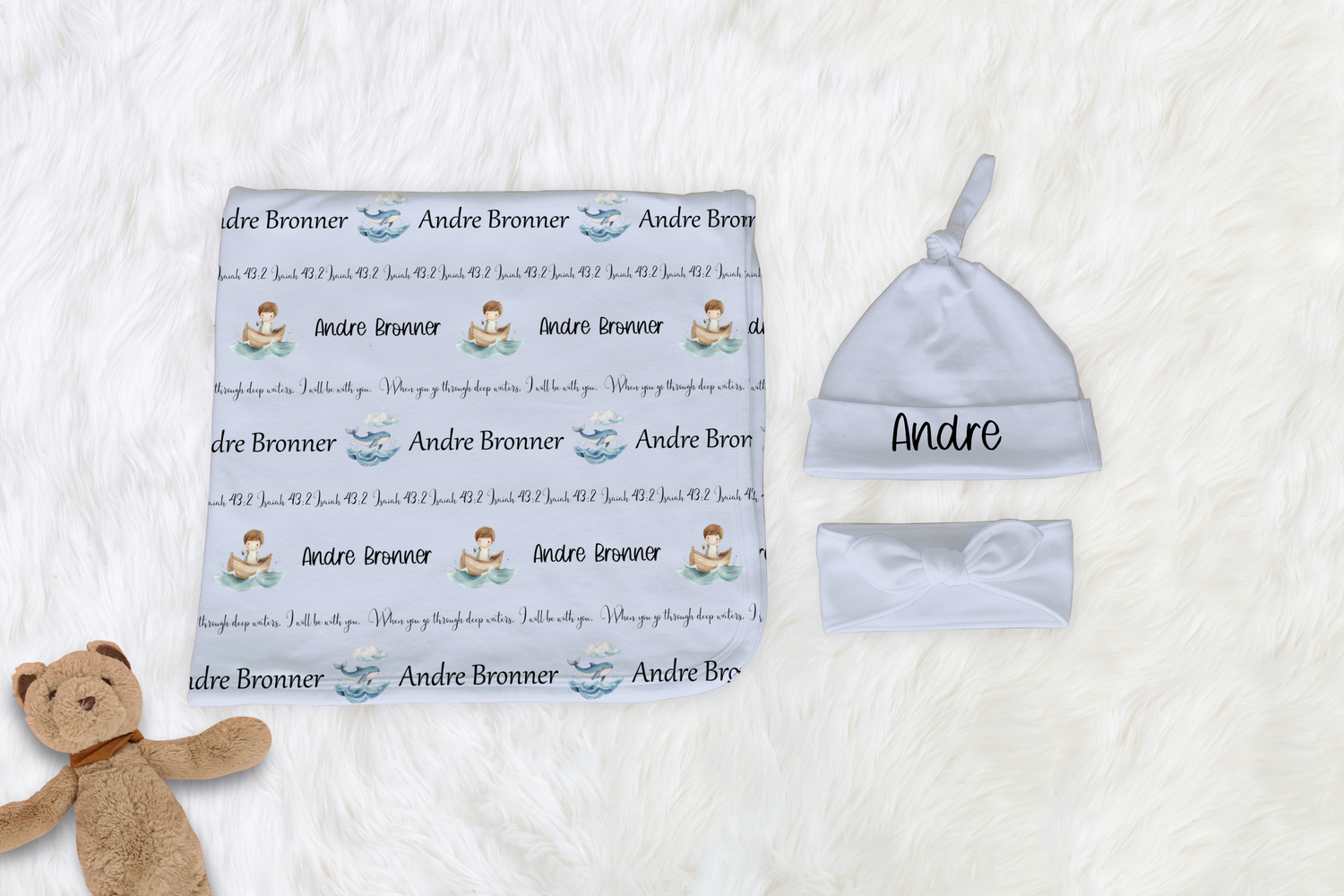 Jonah & the Whale Swaddle Set (B096)