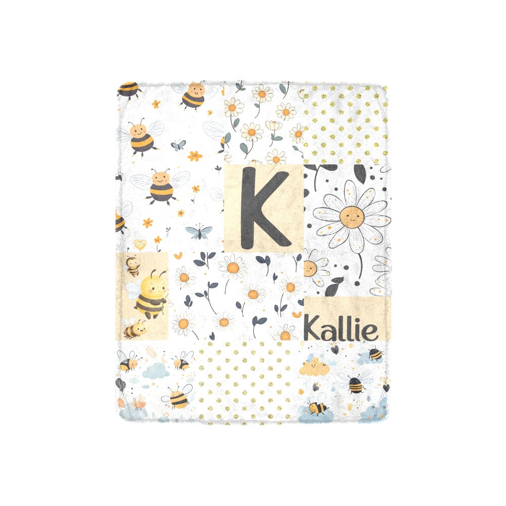 Sweet Honey Bee Baby Blanket (B286)