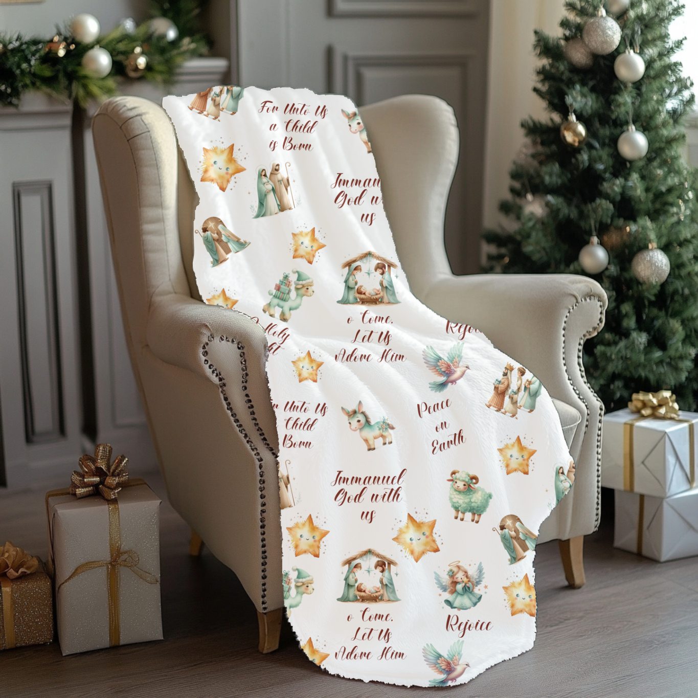 Nativity Pattern Blanket (B053)