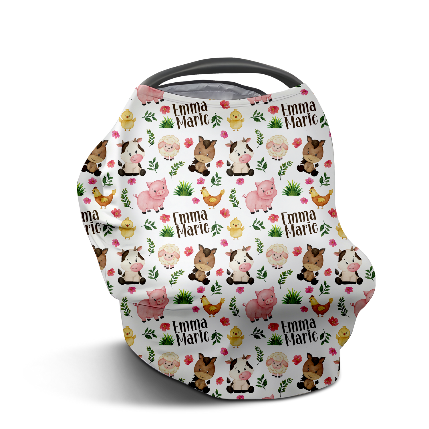 Little Farmer Car Seat Cover (Pink)(A244)