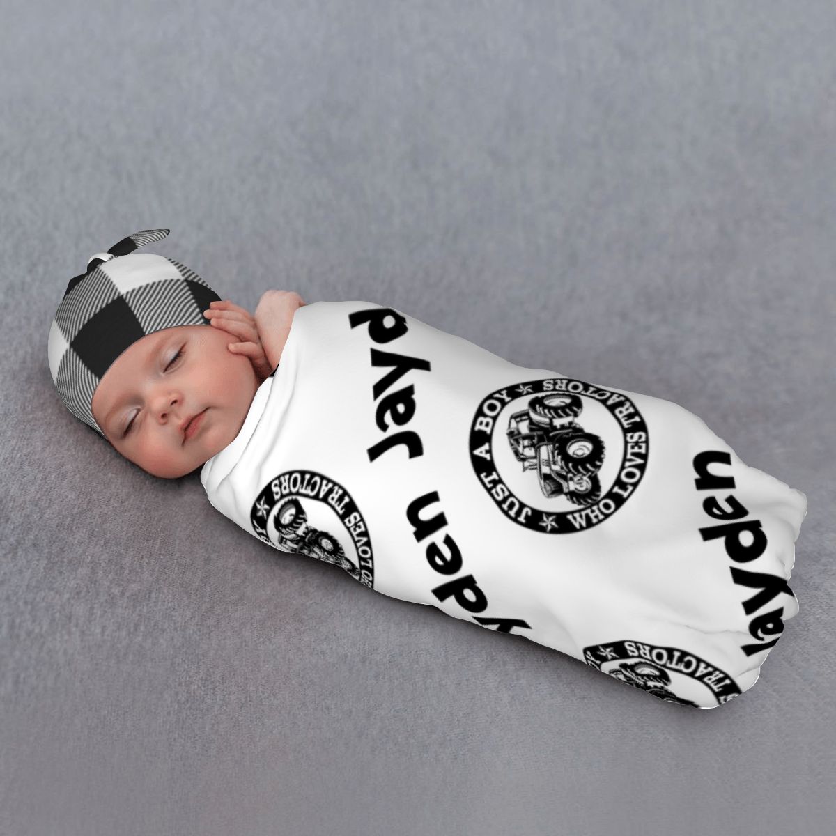 Love My Tractor Swaddle Set (B322)