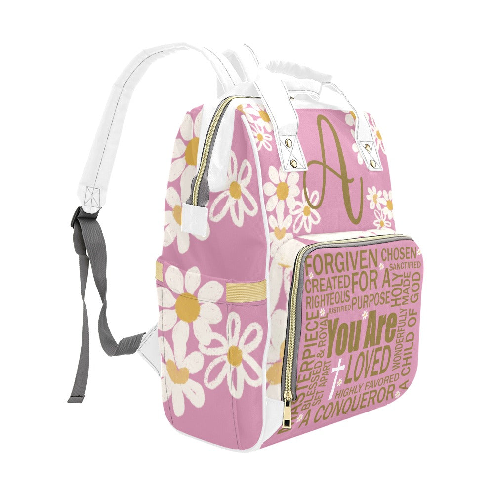 Christian Affirmations Diaper Bag (A066) (Pink)