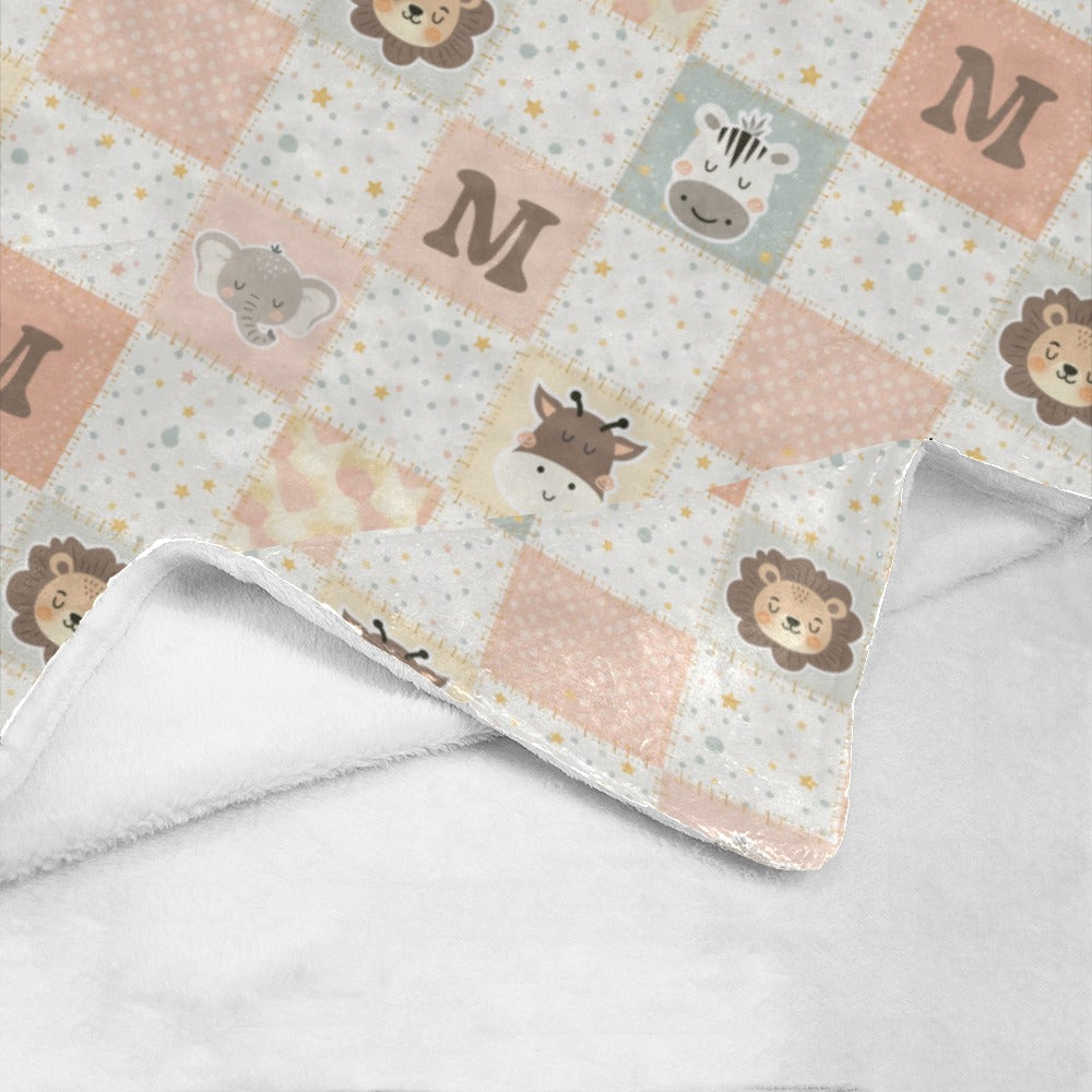 Sweet Jungle Dreams Blanket (Pink)(B306)