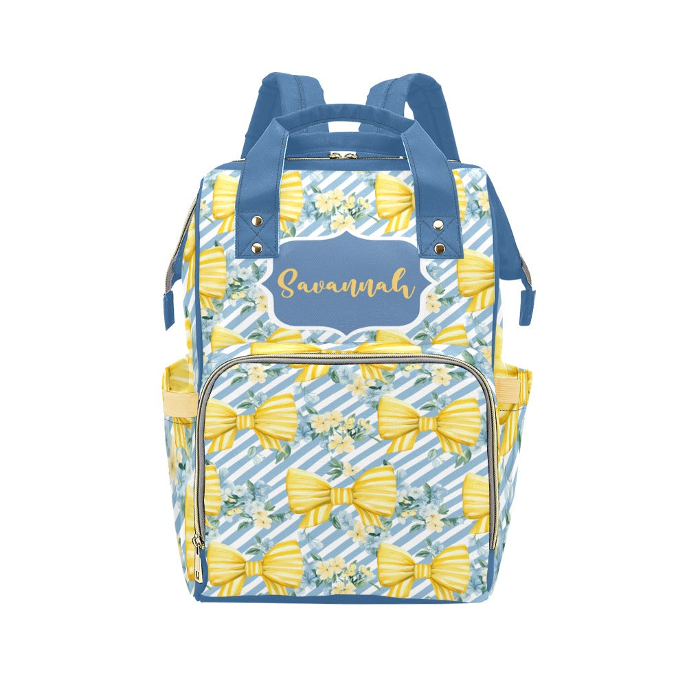 Stripes and Coquette Diaper Bag (A121)