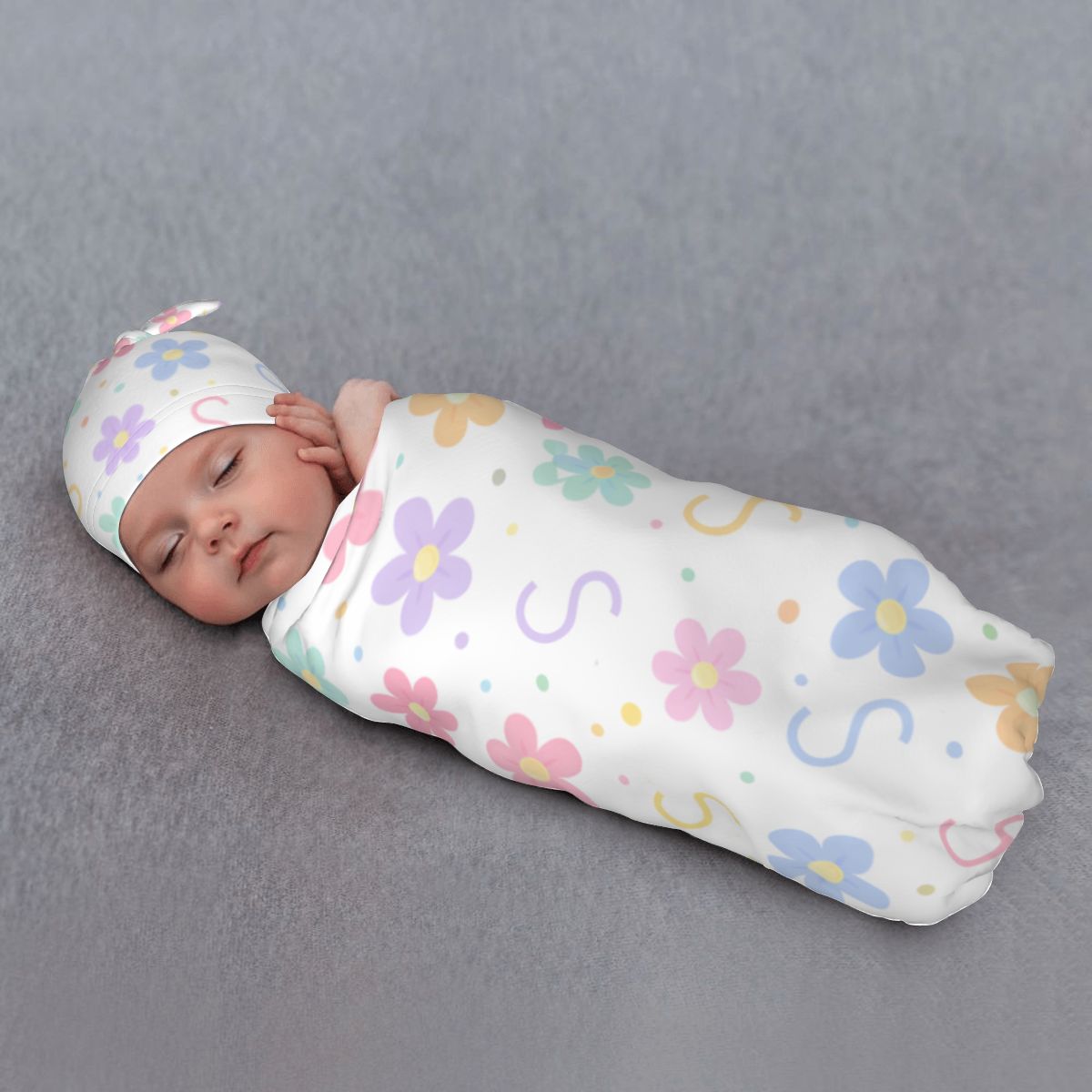 Springtime Flower Bed Swaddle Set (B302)