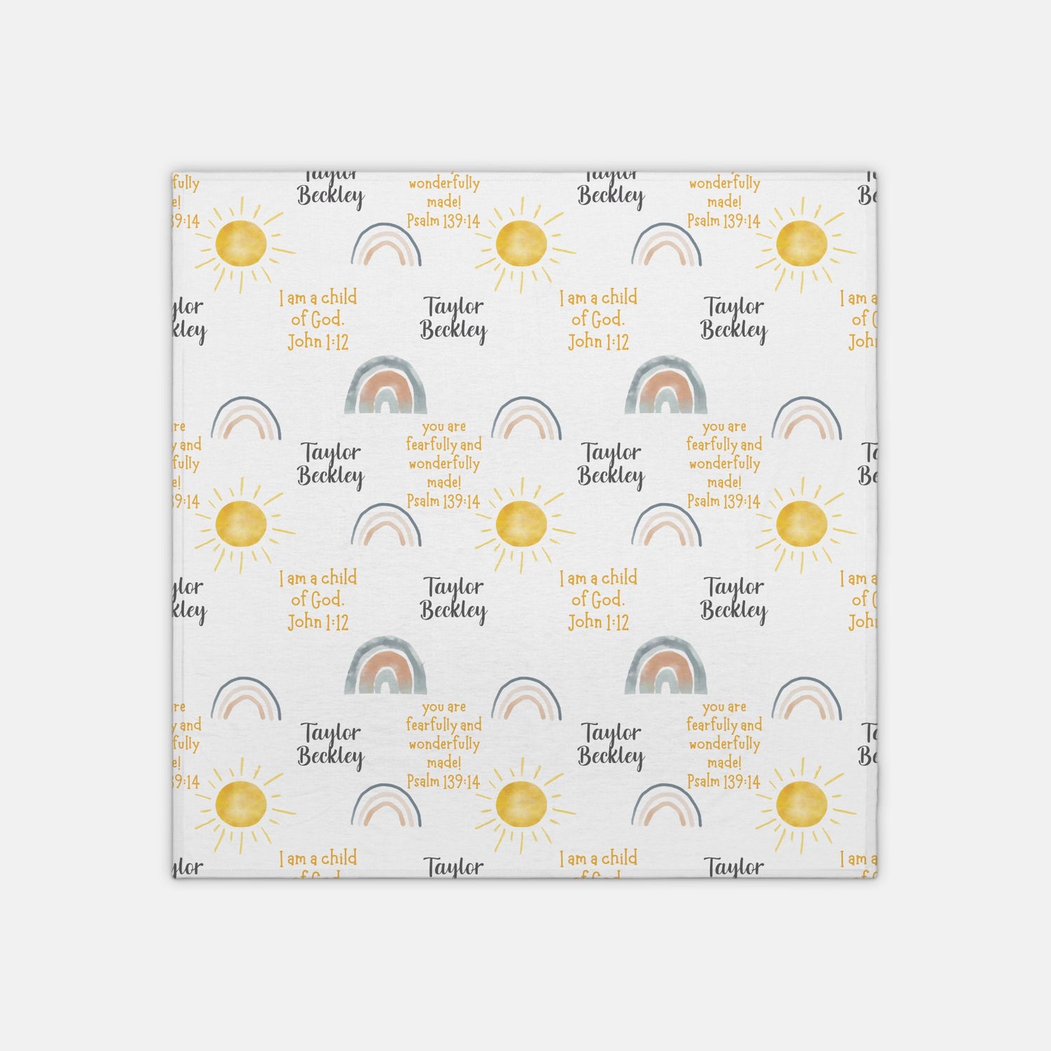 Sunshine & Scripture Affirmations Swaddle Set (B098)