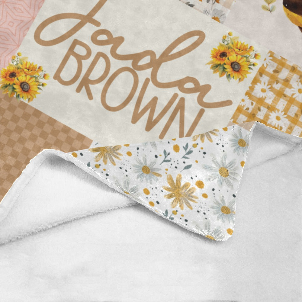 Cottagecore Wildflower Garden Blanket (B171)