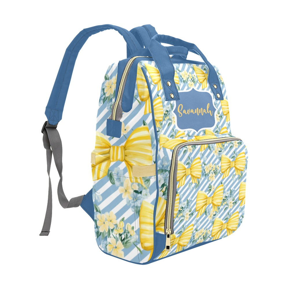Stripes and Coquette Diaper Bag (A121)