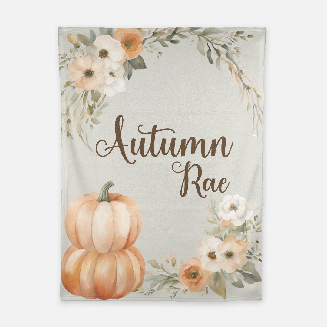 Autumn Pumpkins Blanket (B041)