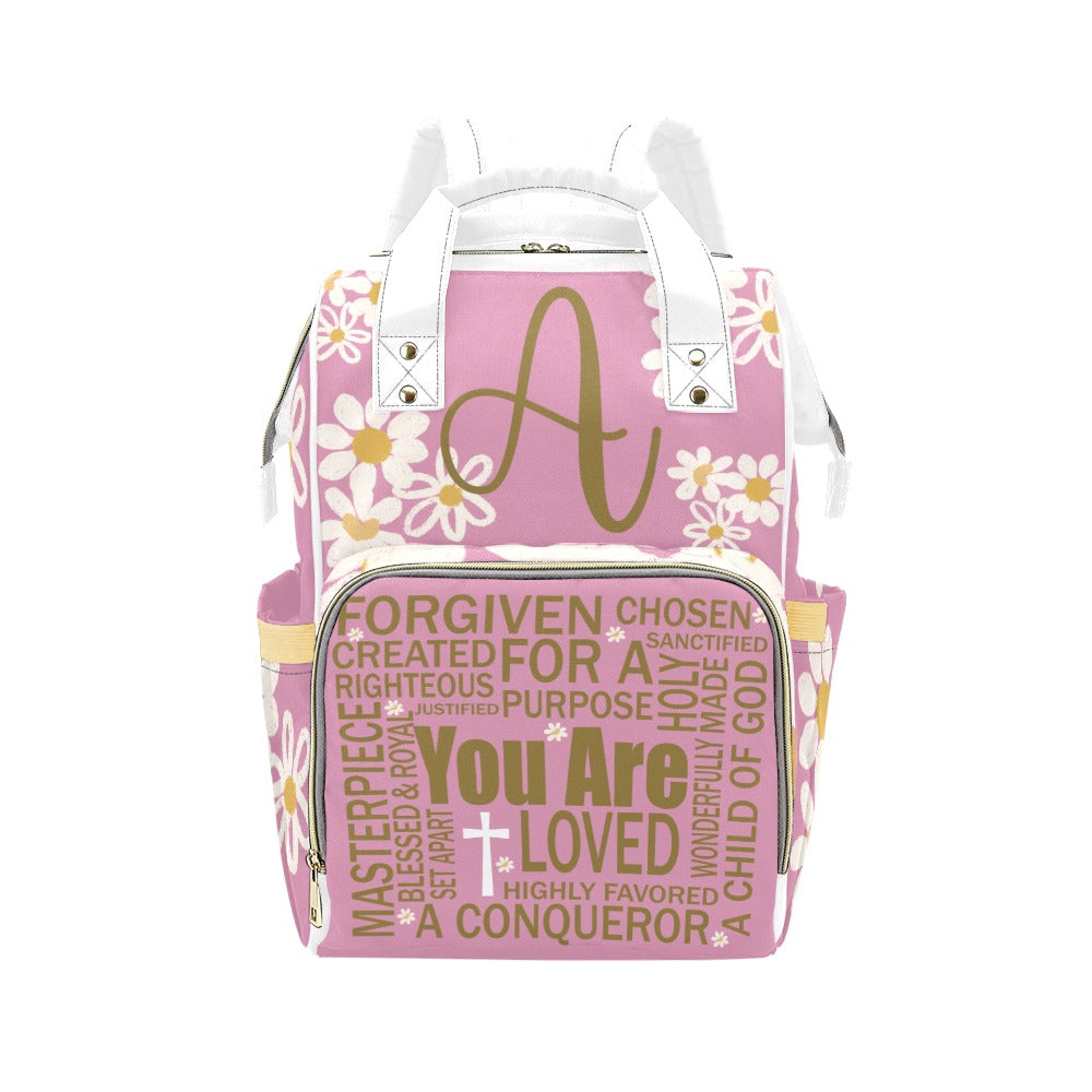 Christian Affirmations Diaper Bag (A066) (Pink)