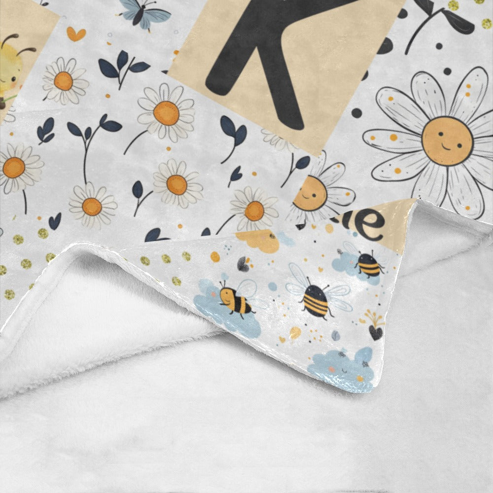 Sweet Honey Bee Baby Blanket (B286)