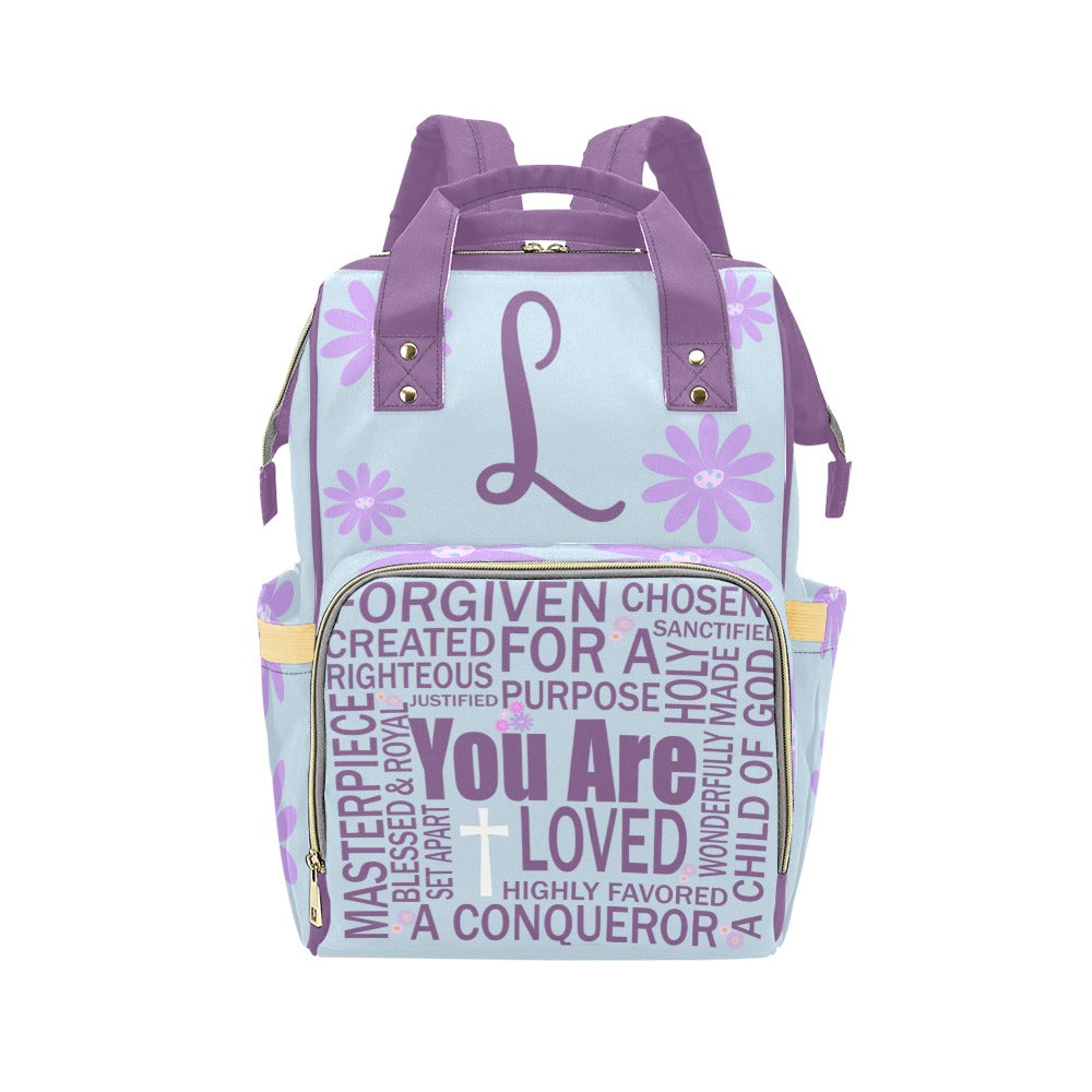 Christian Affirmations Diaper Bag (A068) (Blue)