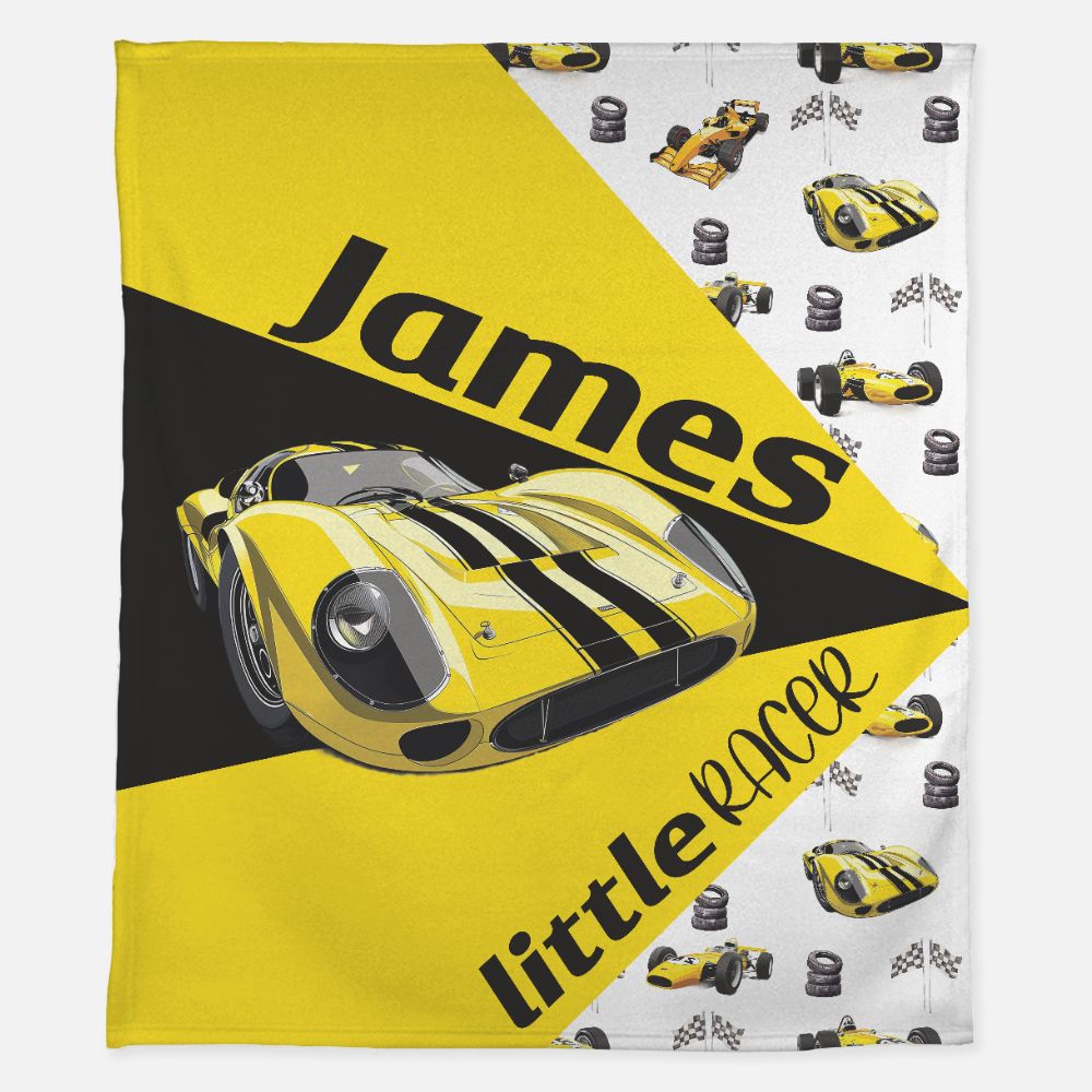 Little Racers Blanket (Yellow) (B061)