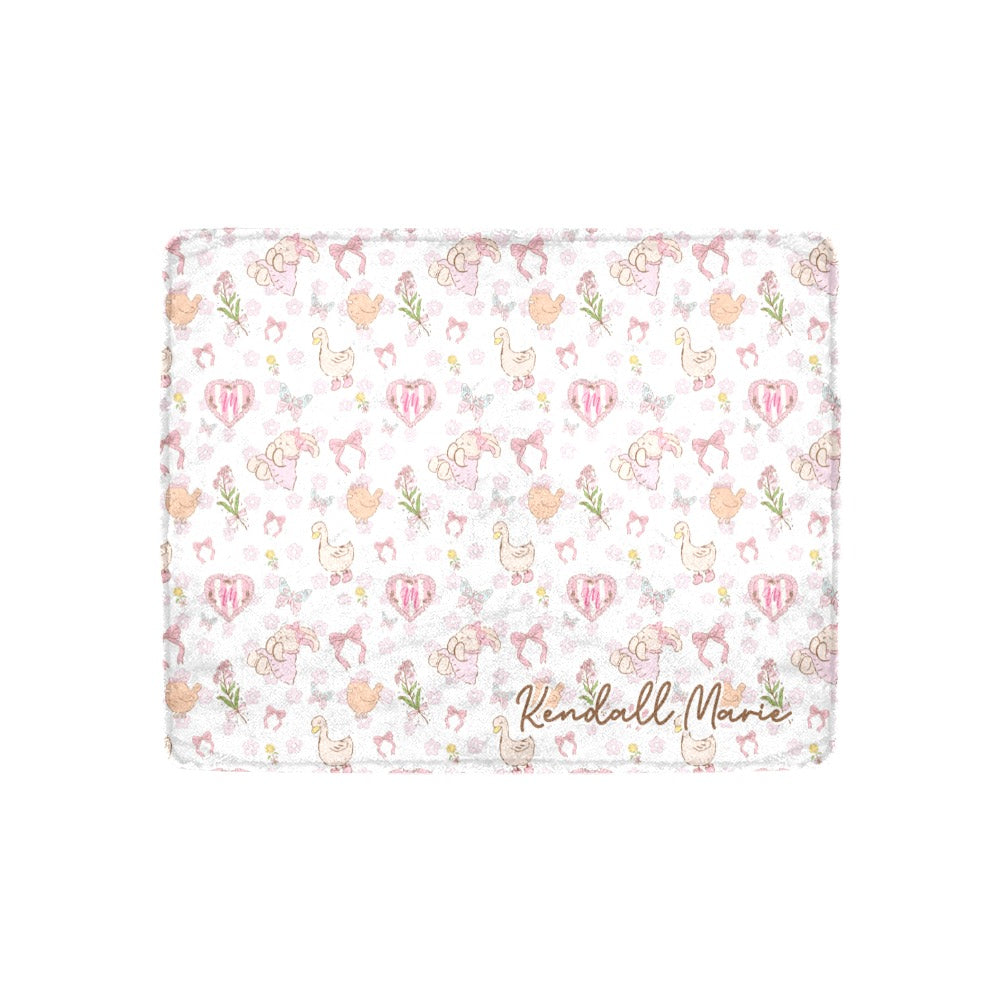 Silly Goose: Kawaii Coquette Friends Blanket (B175)