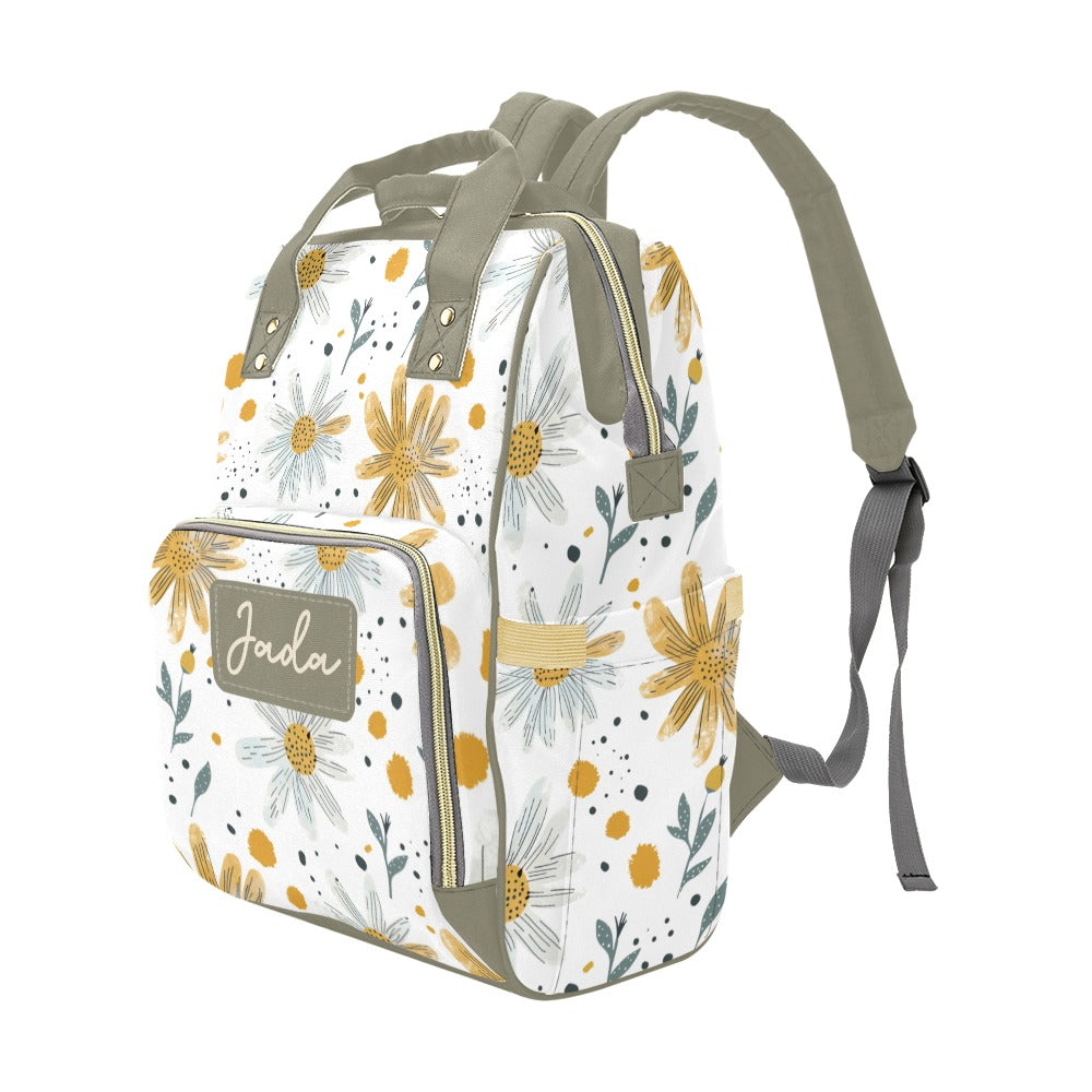 Cottagecore Wildflower Garden Diaper Bag (A163)
