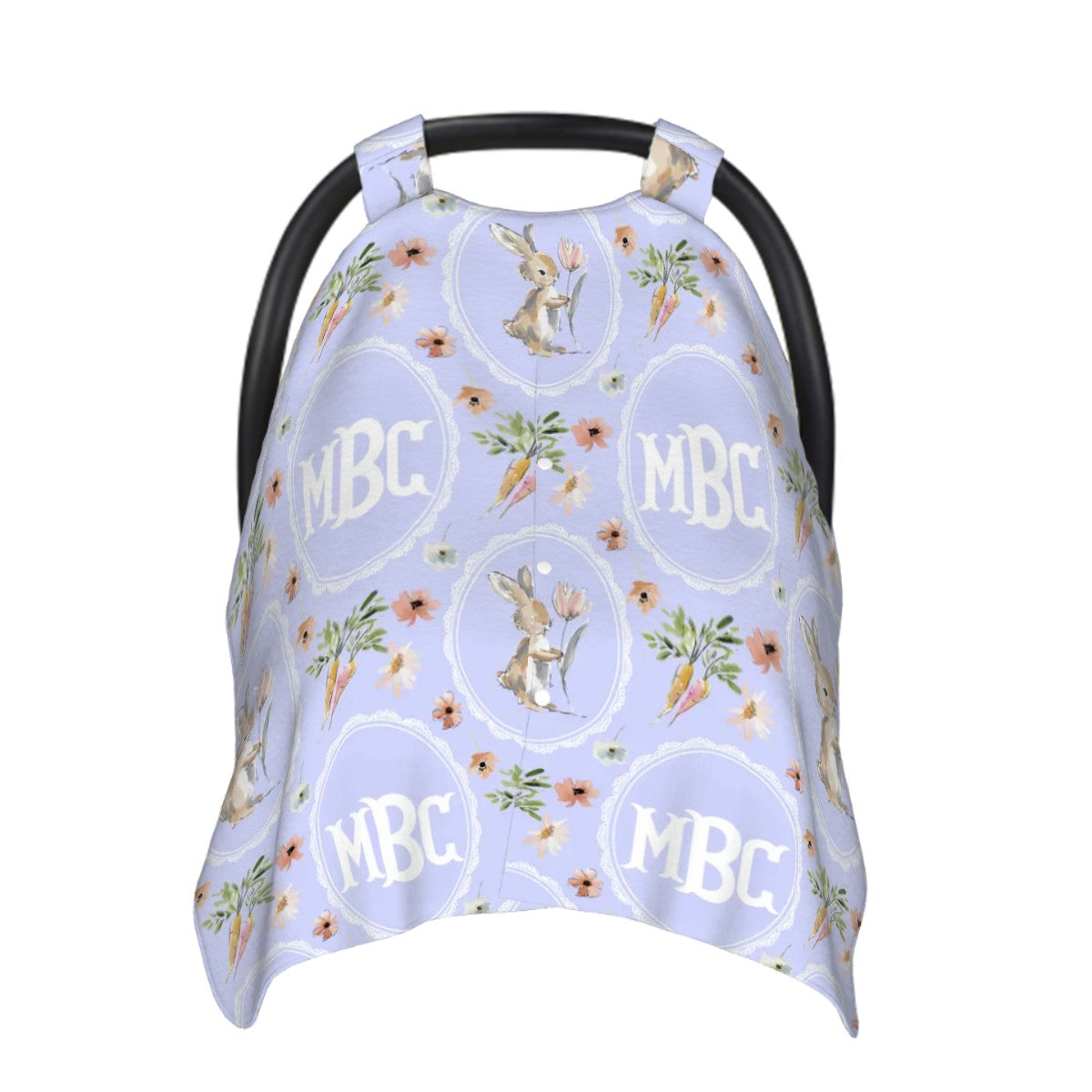 Vintage Storybook Bunny Car Seat Cover (A235)