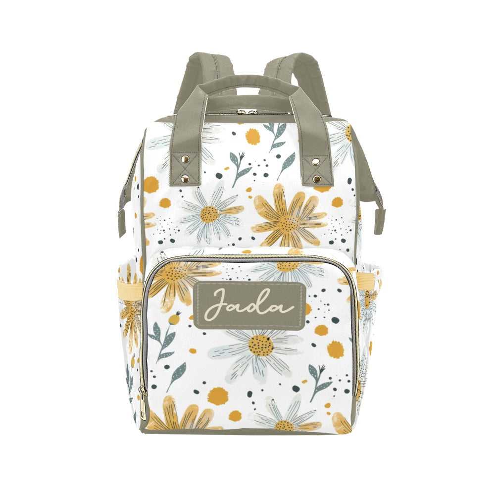 Cottagecore Wildflower Garden Diaper Bag (A163)