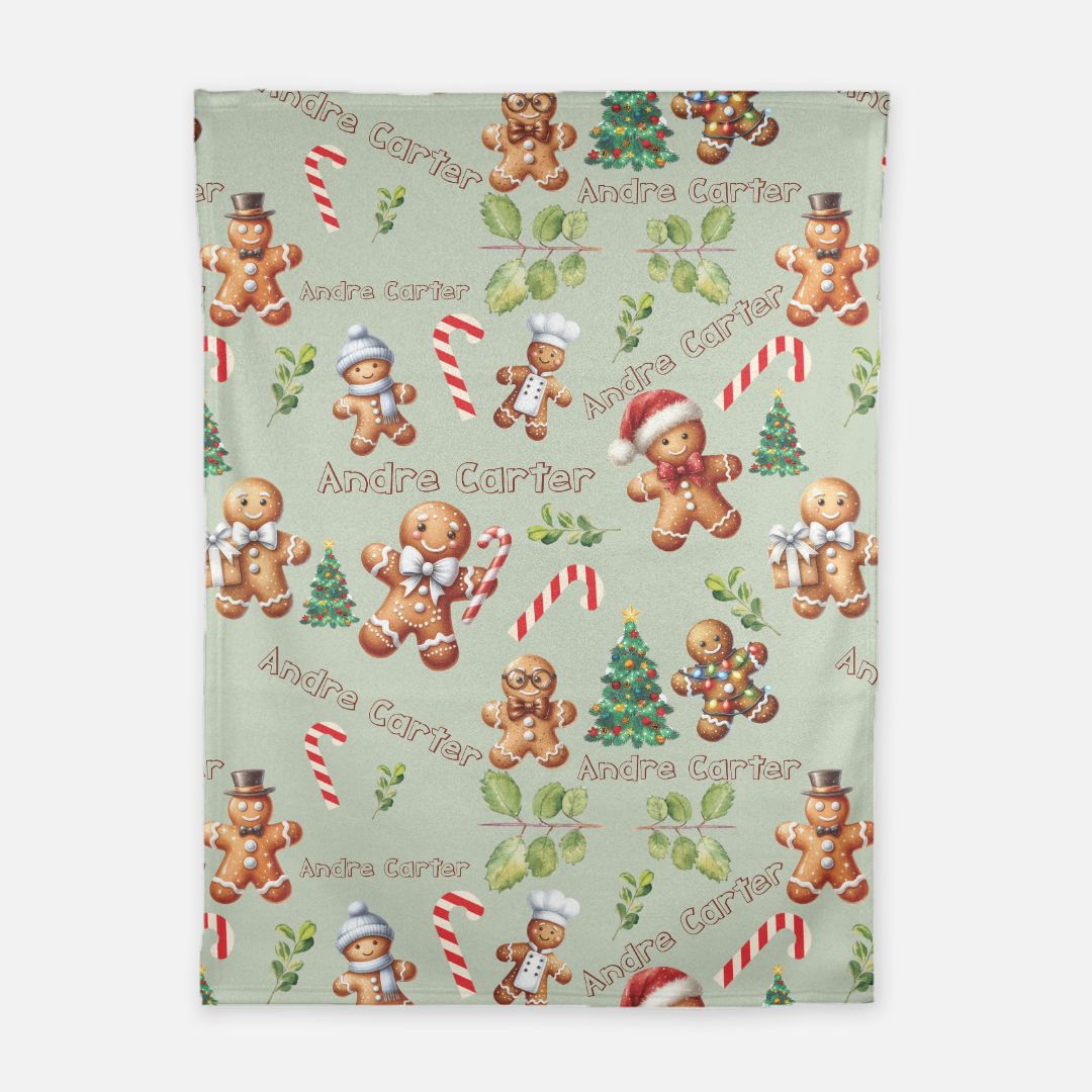 Gingerbread Man Blanket (B038)