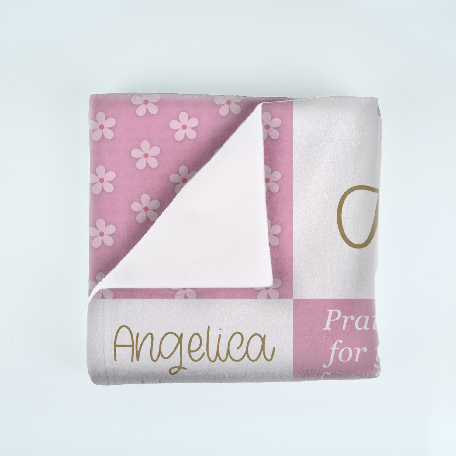 Christian Affirmations Blanket (B092) (Pink)