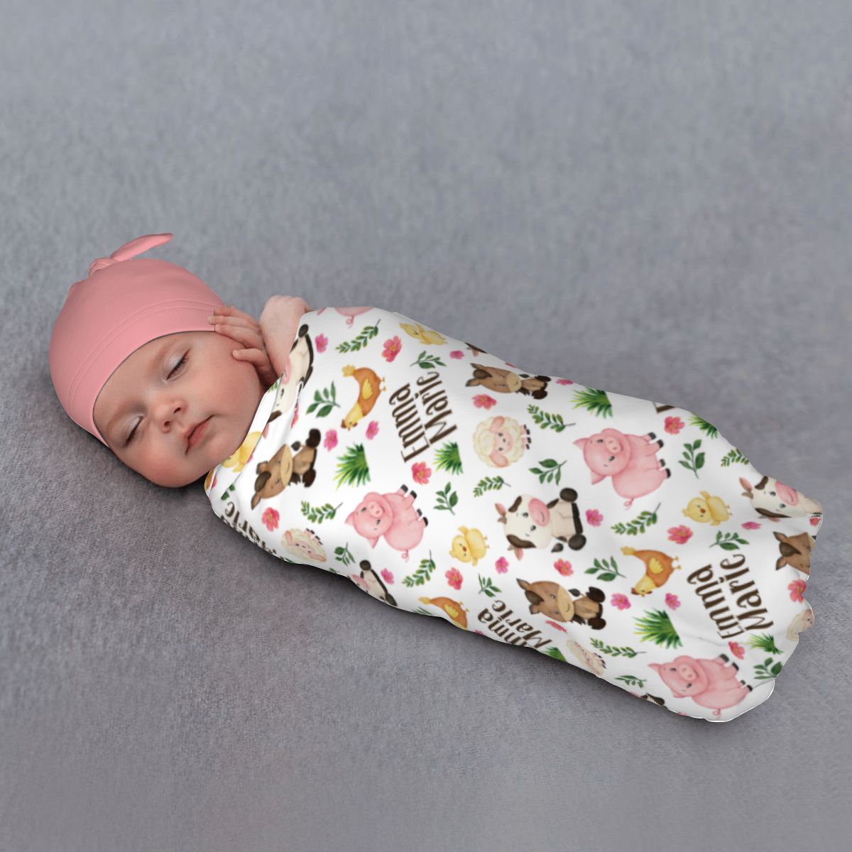 Little Farmer Swaddle Set (Pink) (B323)