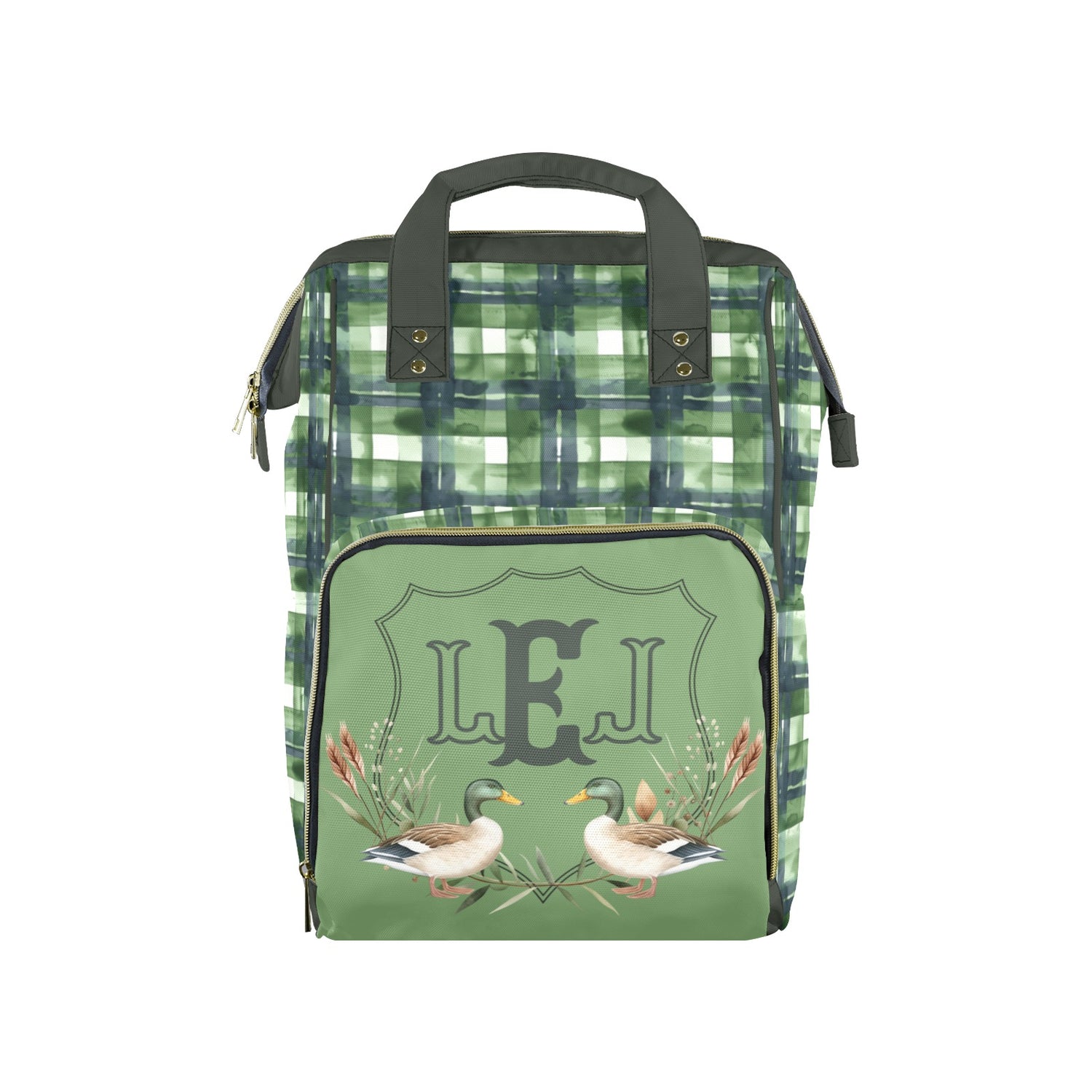 Greenhead Grove Monogram Diaper Bag (A241)