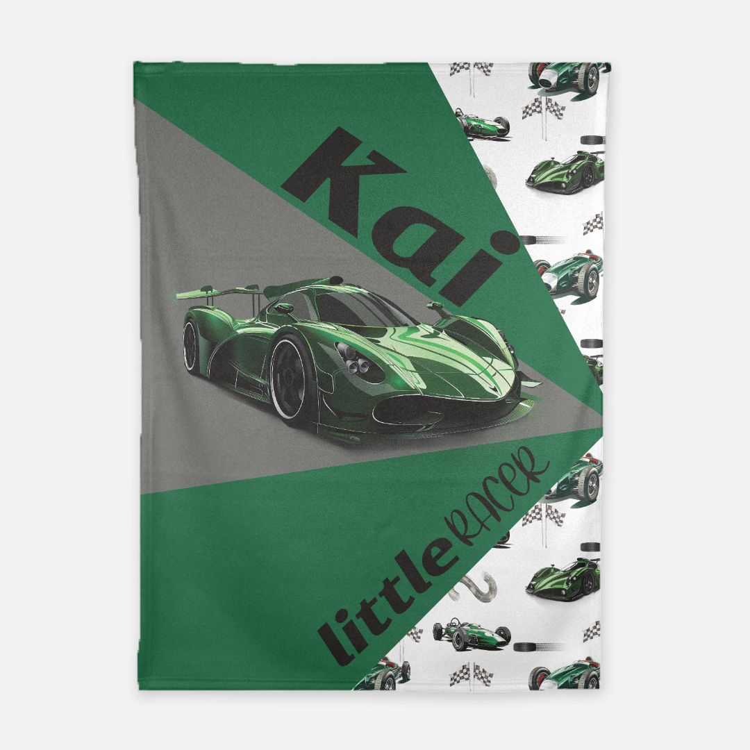 Little Racer Blanket (Green) (B063)