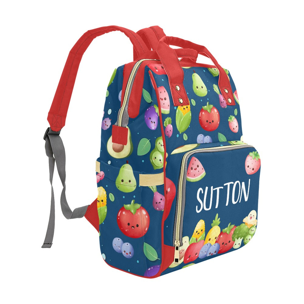 Kawaii Fruits 'n Veggies Diaper Bag (A176)