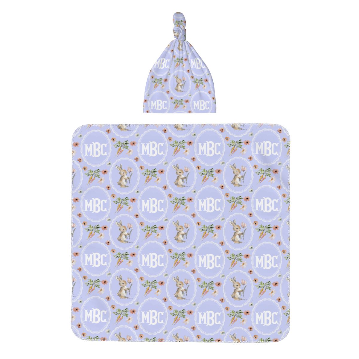 Vintage Storybook Bunny Swaddle Set (B301)