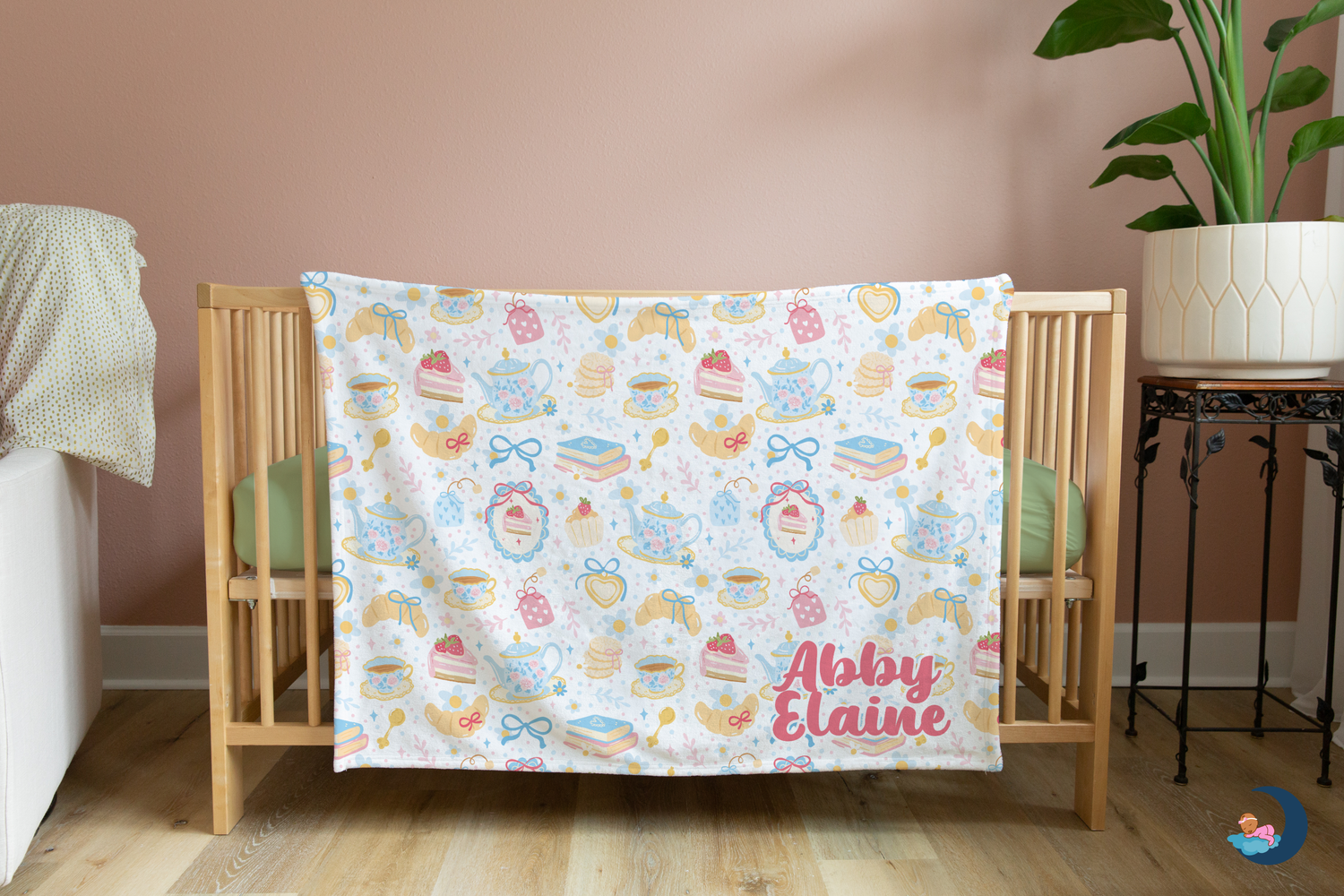 Abby Elaine's Tea Party Pattern Blanket (B117)