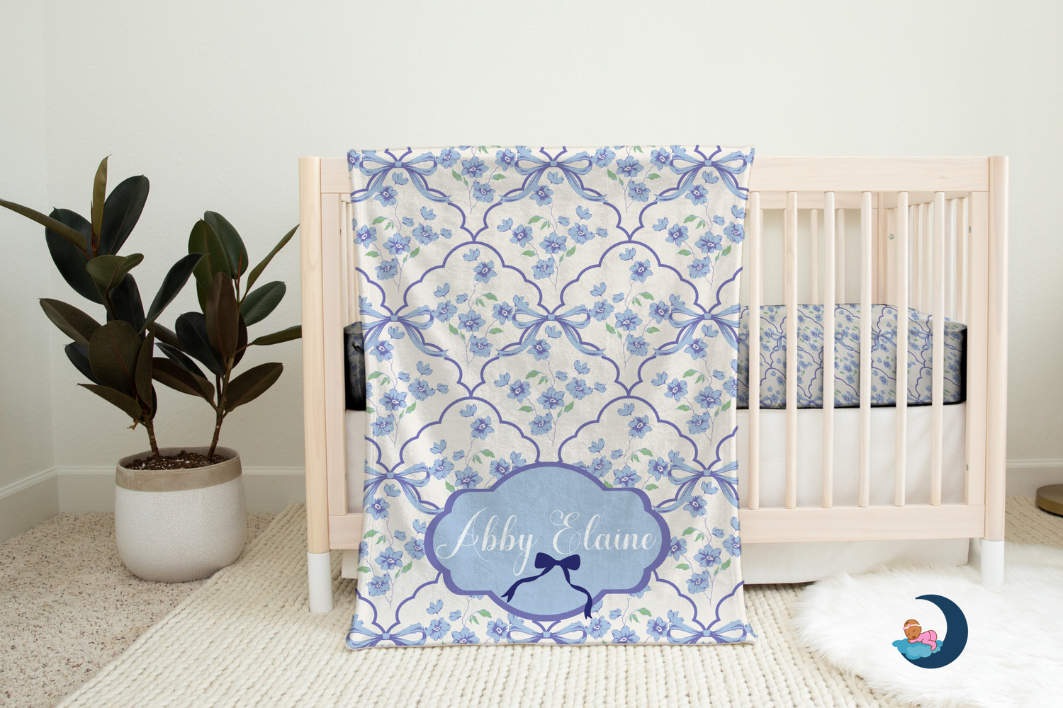 Abby Elaine's Blossoming Bows Blanket (B127)