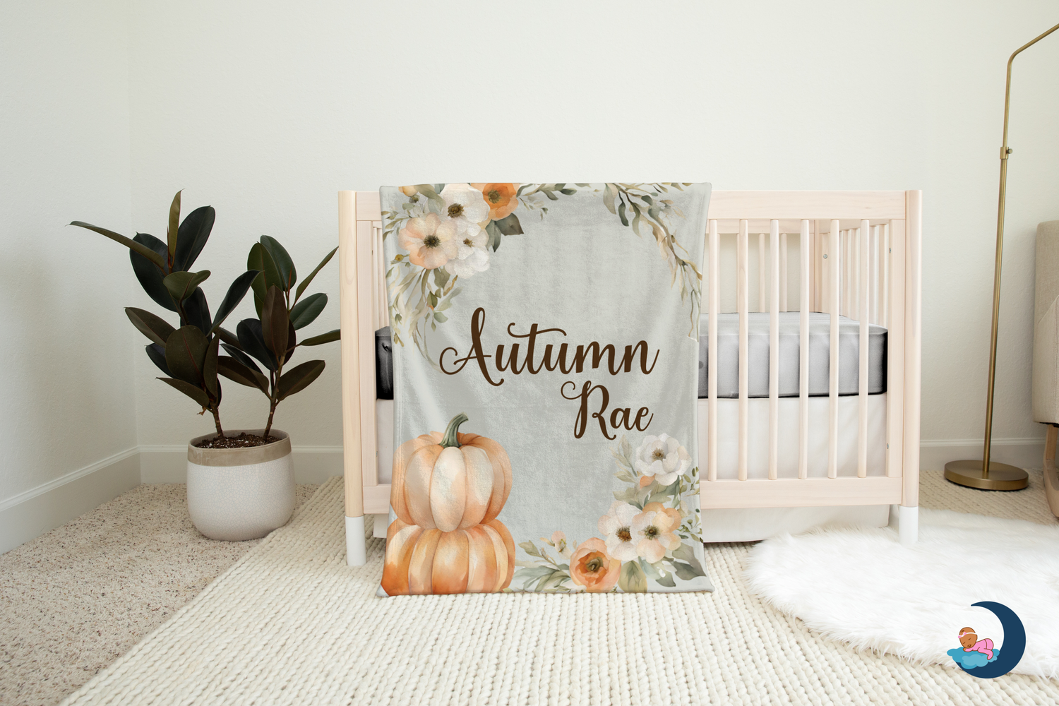 Autumn Pumpkins Blanket (B041)