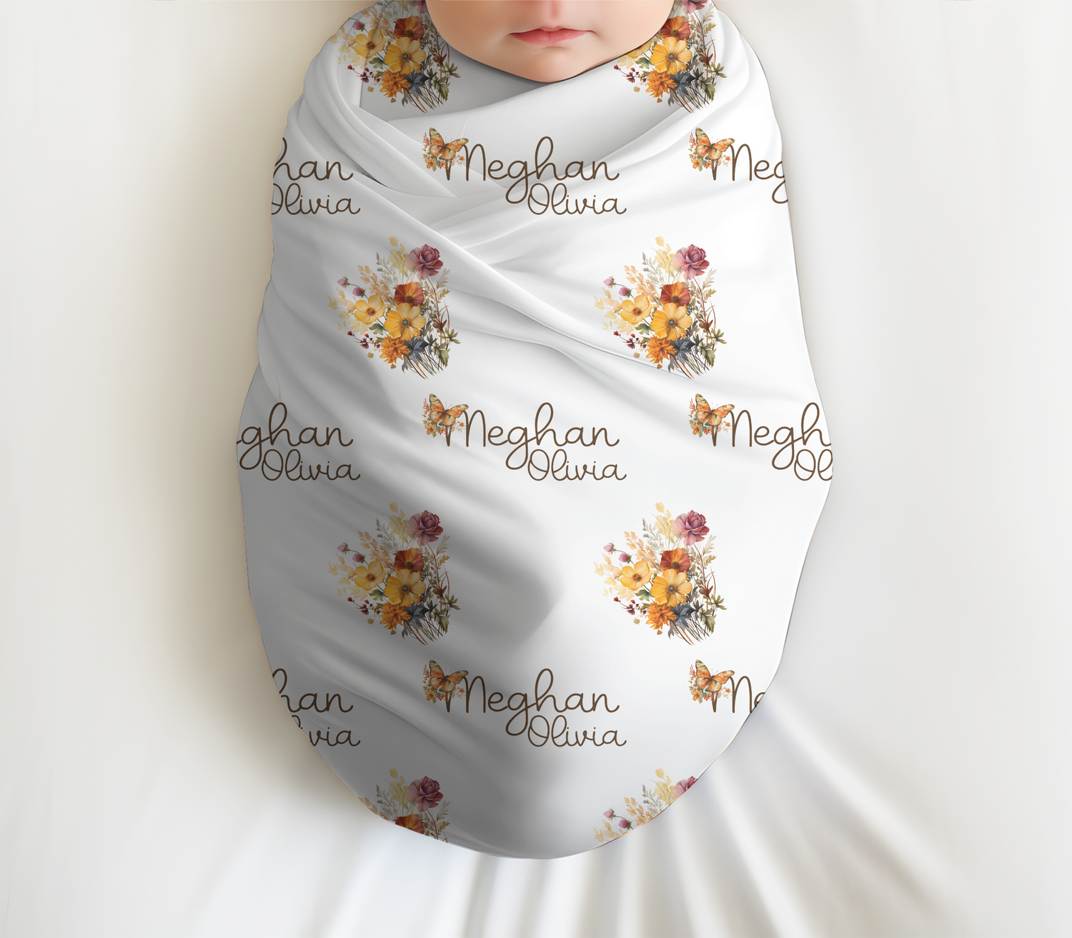 Autumn Wildflowers Swaddle Set (B046)