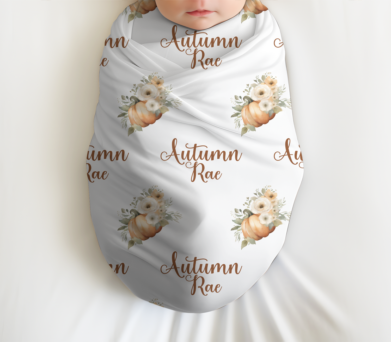 Autumn Pumpkins Swaddle Set (B043)