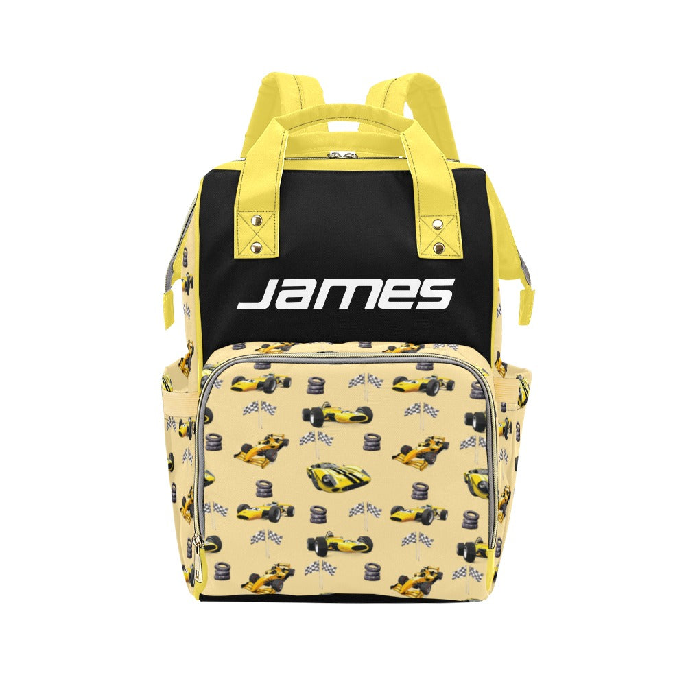 Race Car Diaper Bag (Yellow) (A039)