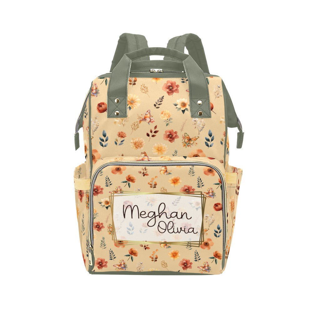 Autumn Wildflowers Diaper Bag (A032)