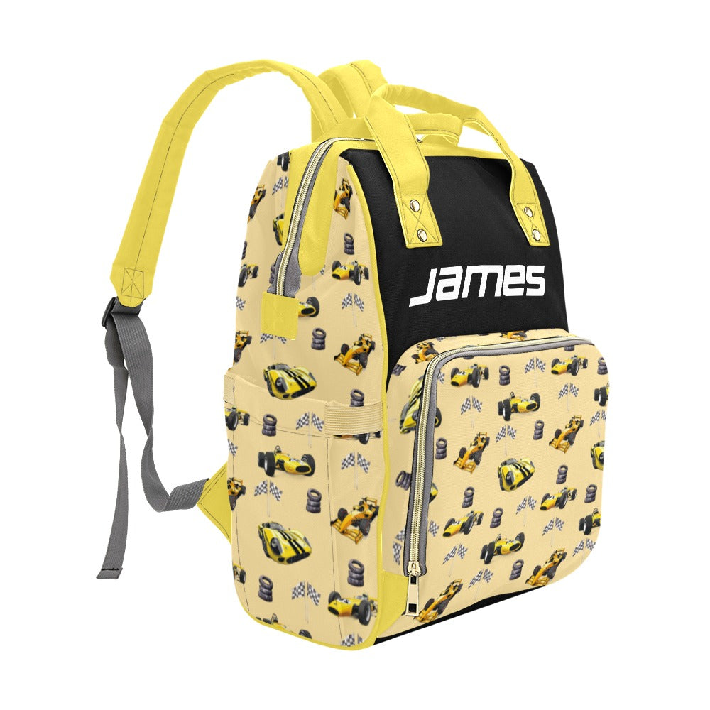 Race Car Diaper Bag (Yellow) (A039)