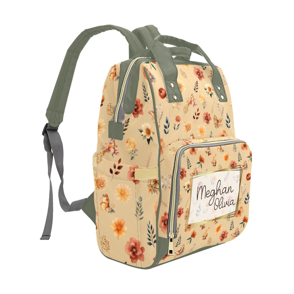 Autumn Wildflowers Diaper Bag (A032)