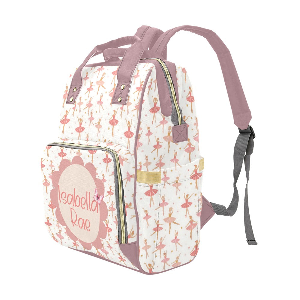 Pink Ballerina Diaper Bag (A048)