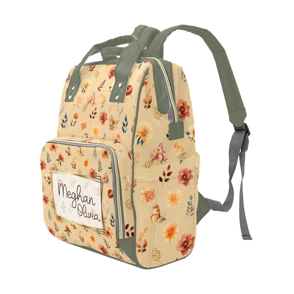 Autumn Wildflowers Diaper Bag (A032)