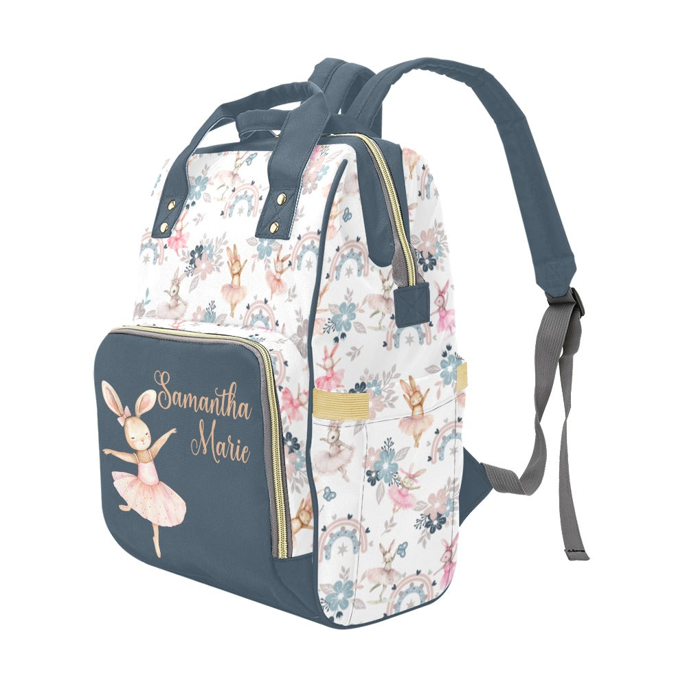 Bunny Ballerina Diaper Bag (A046)