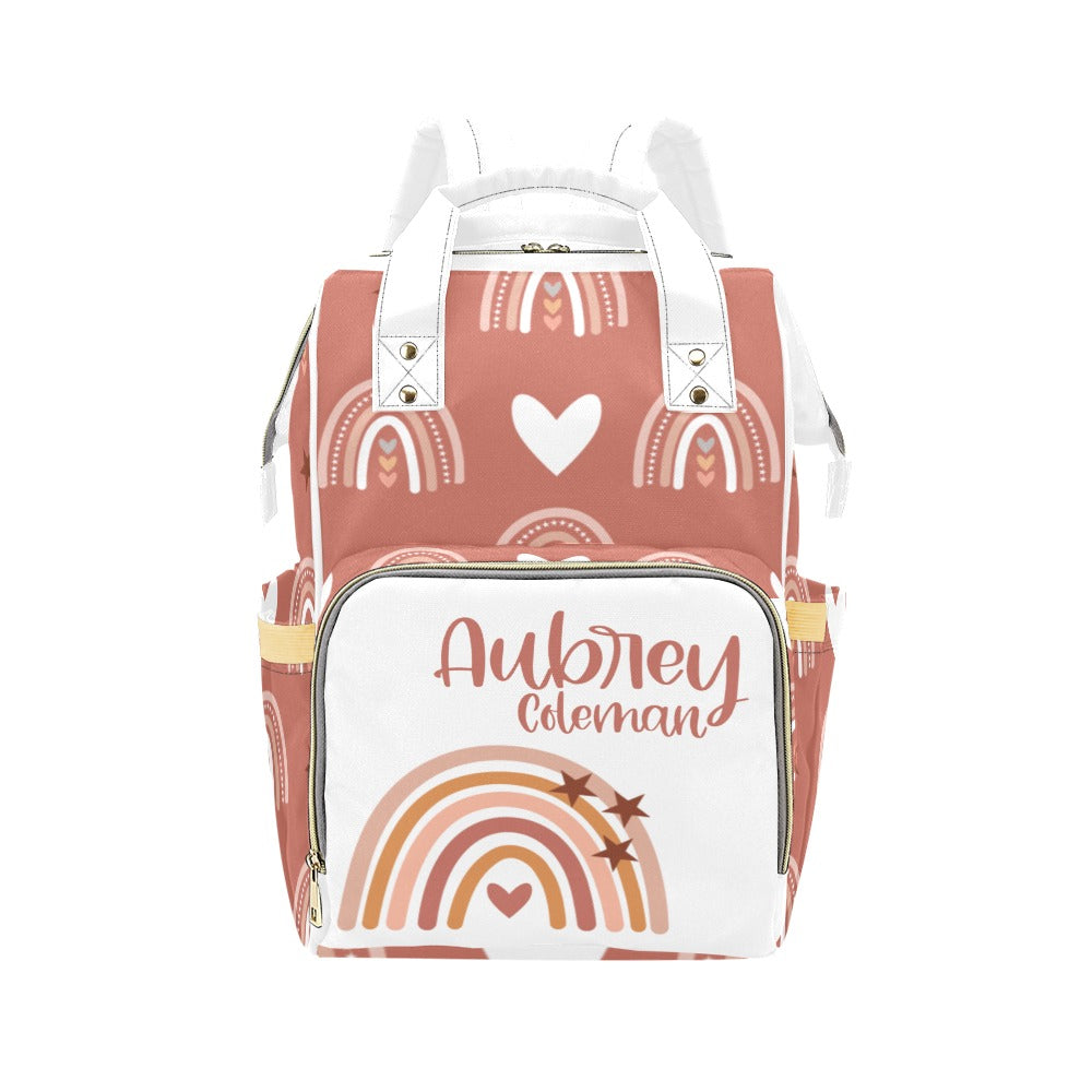 Hearts and Rainbows Diaper Bag (A007)