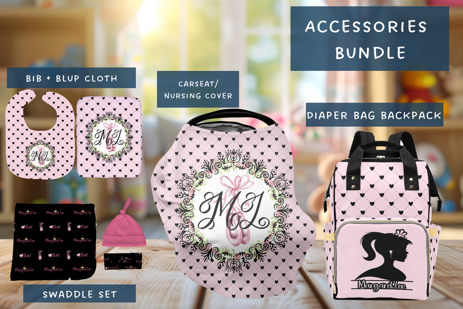 Ballerina Glamour Accessories Set (Bun003)