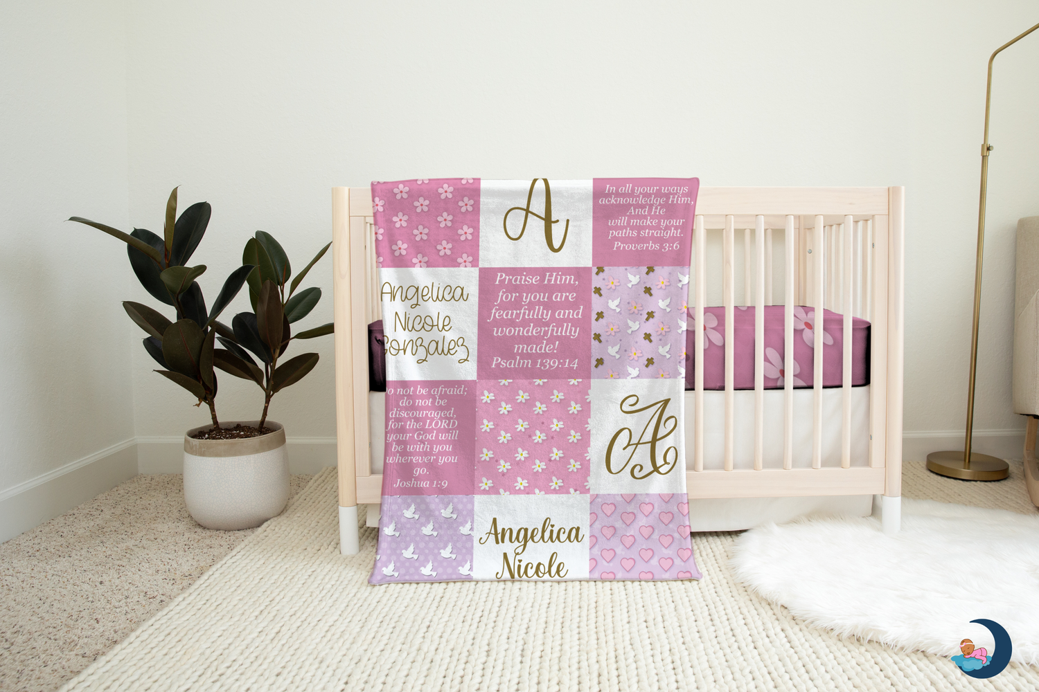 Christian Affirmations Blanket (B092) (Pink)