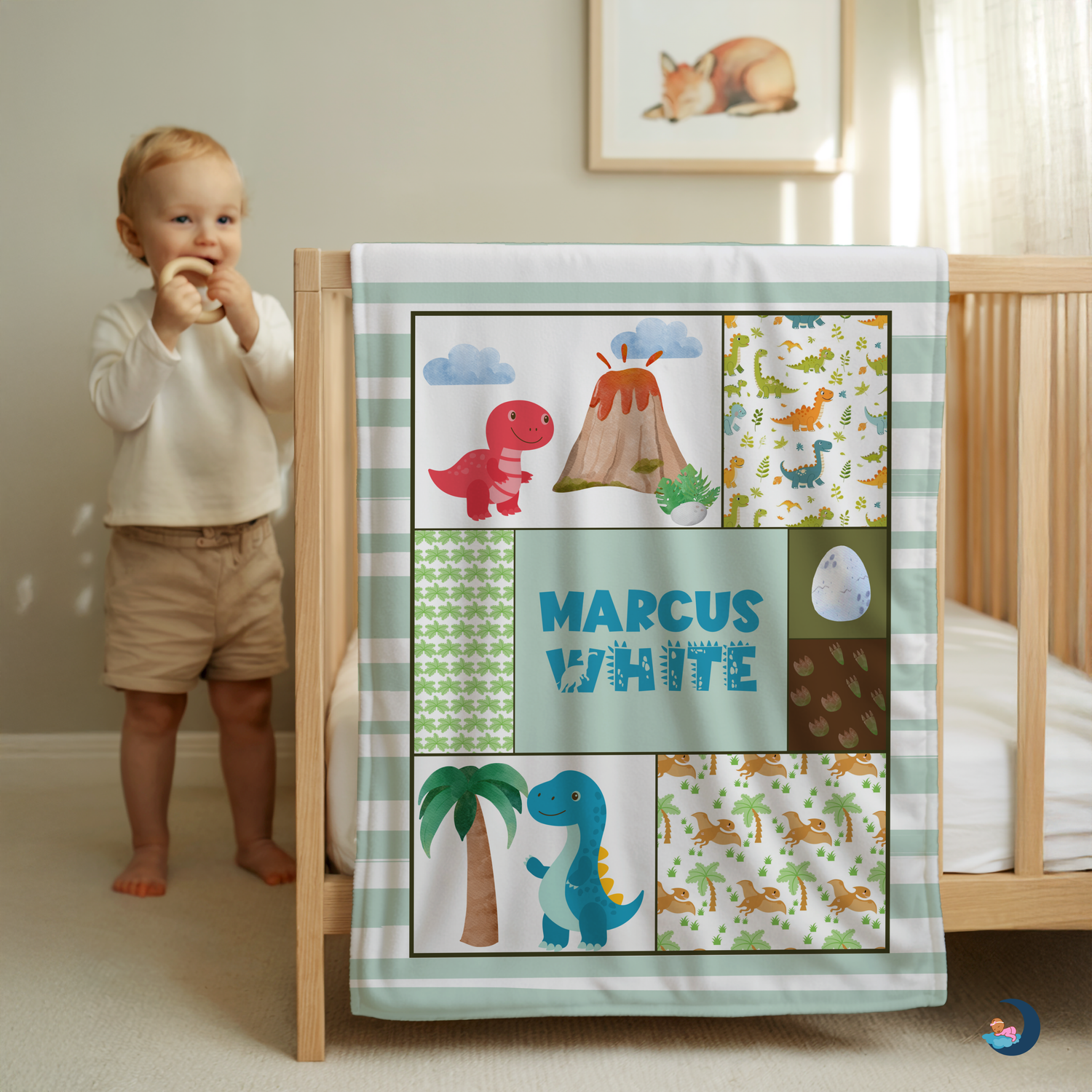 Playful Dino Blanket (B140)