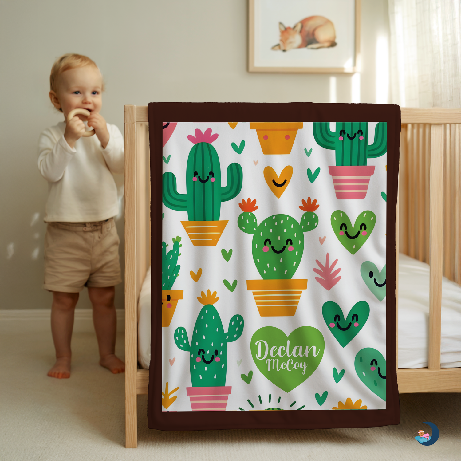 Kawaii Cactus Blanket (B275)