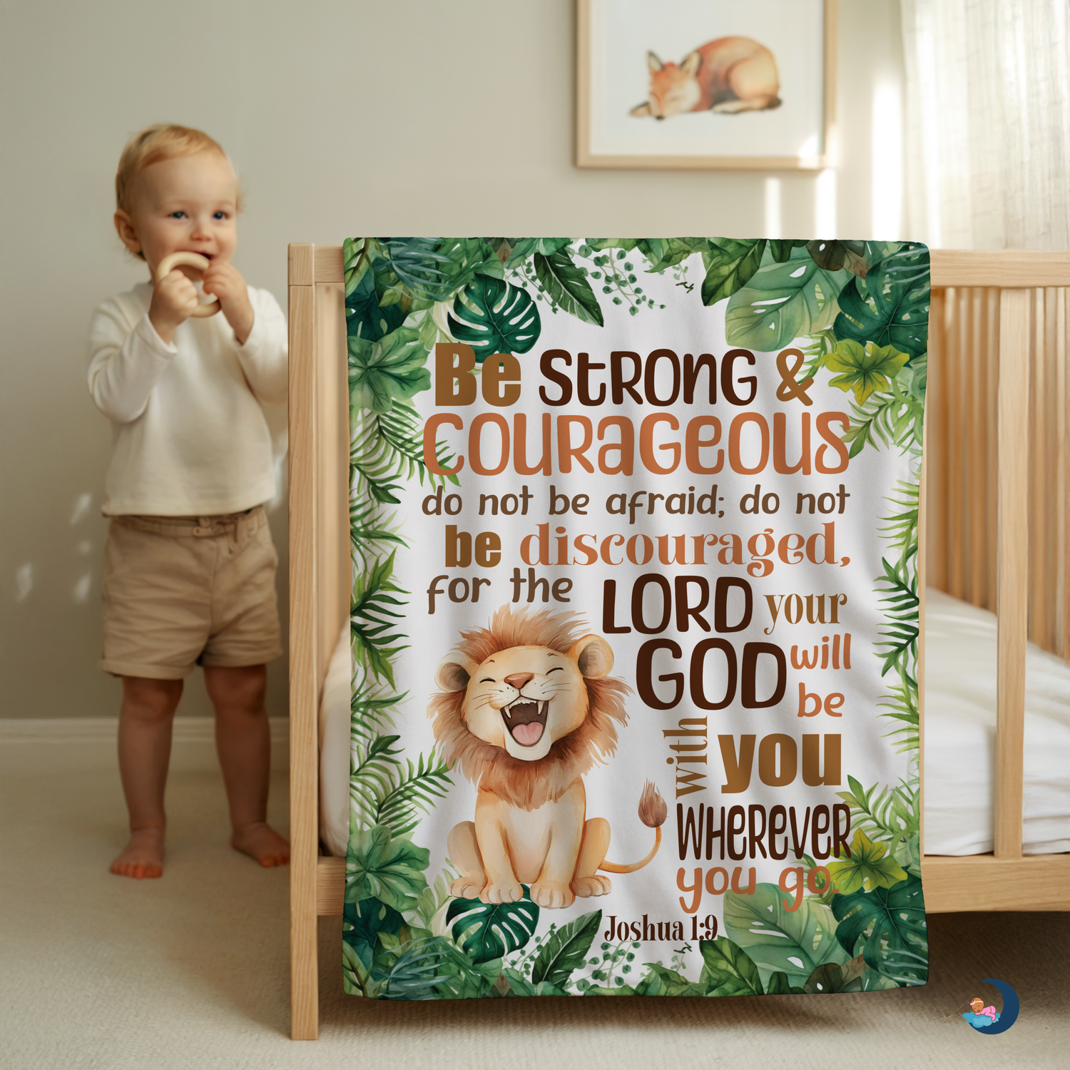 Be Strong & Courageous Blanket (B101)