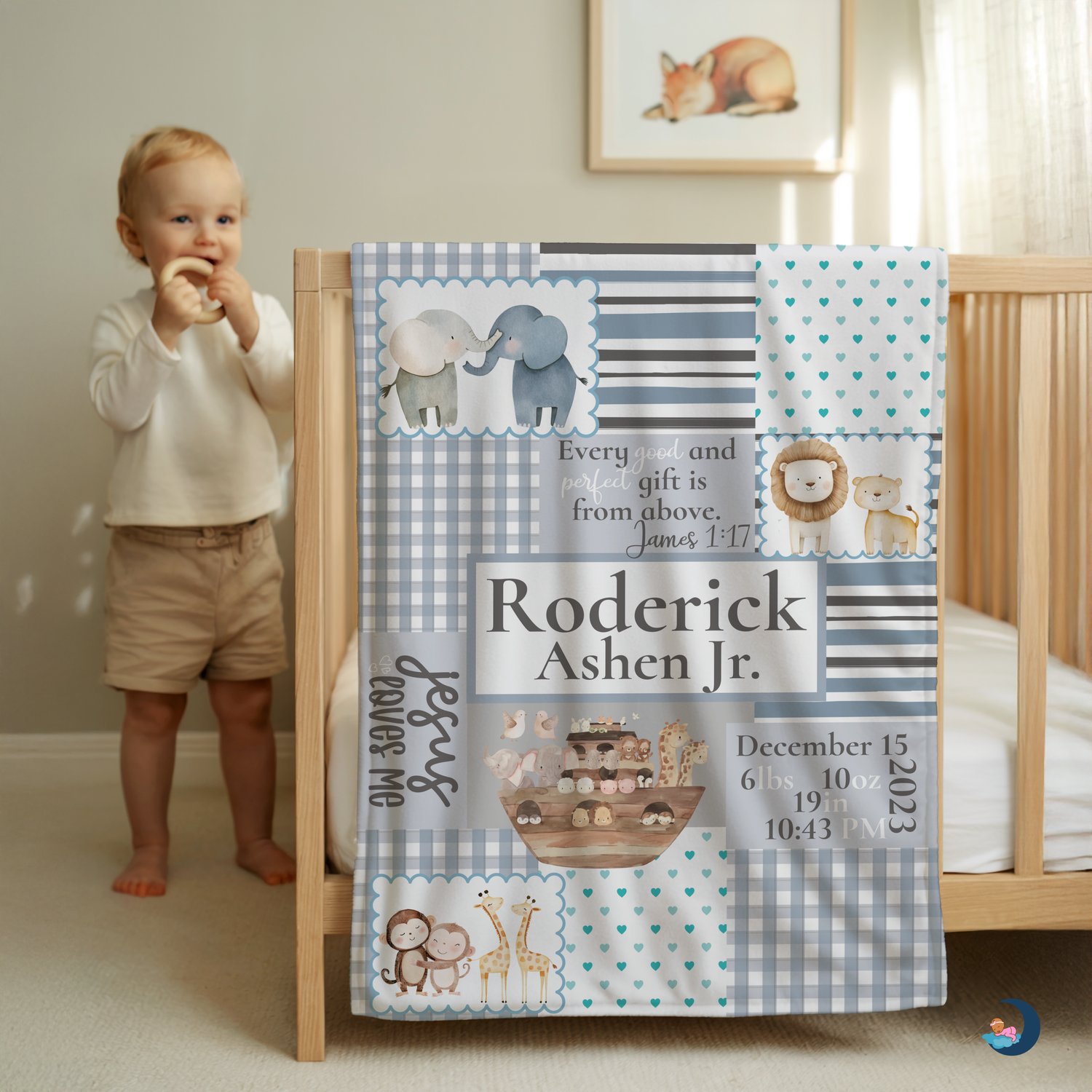 Noah's Ark Blanket (B005)