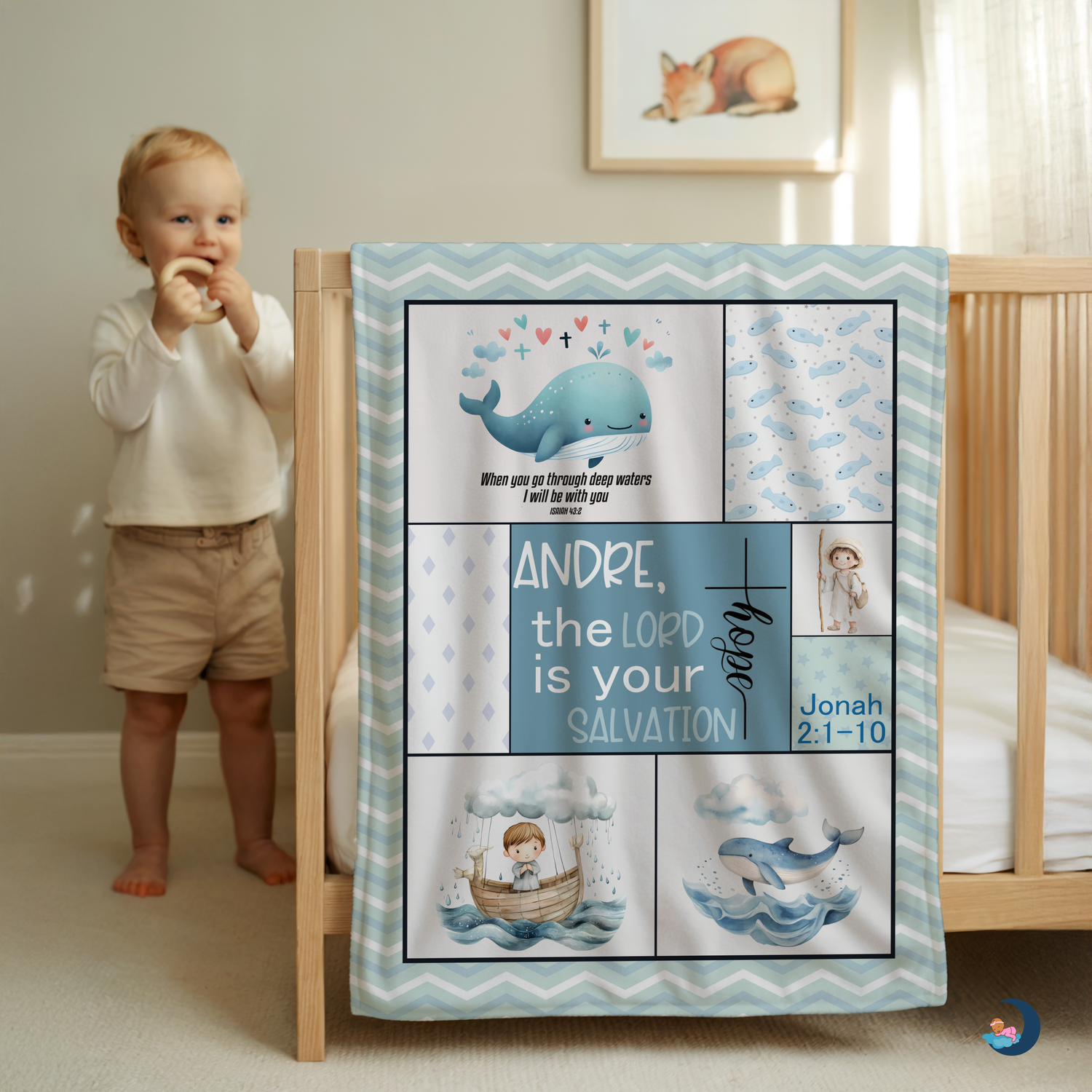 Jonah & the Whale Blanket (B091)
