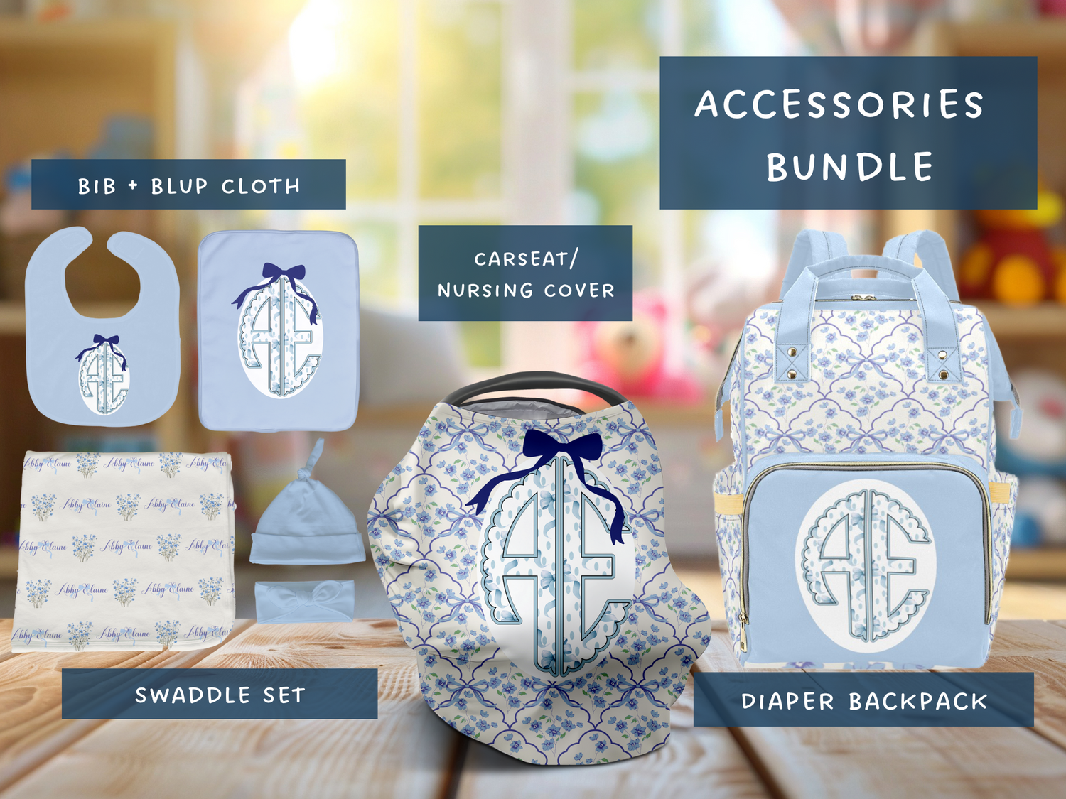 Abby Elaine: Blossoming Bows Accessories Set (Bun021)